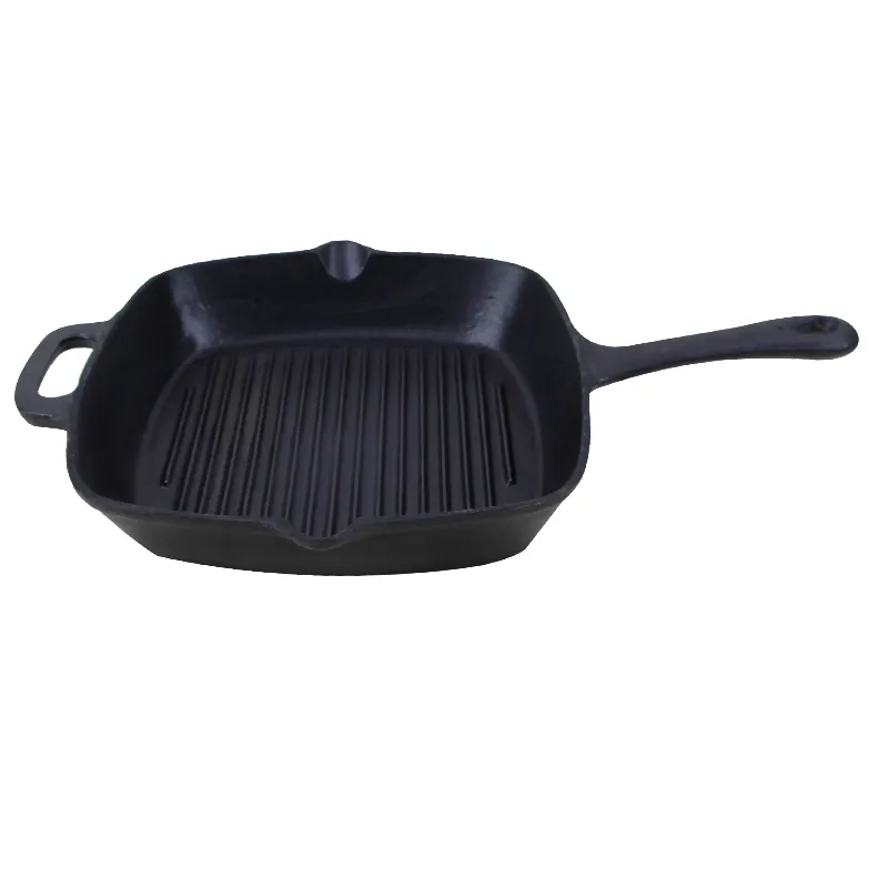 Pre-seasoned cast iron grill pan
