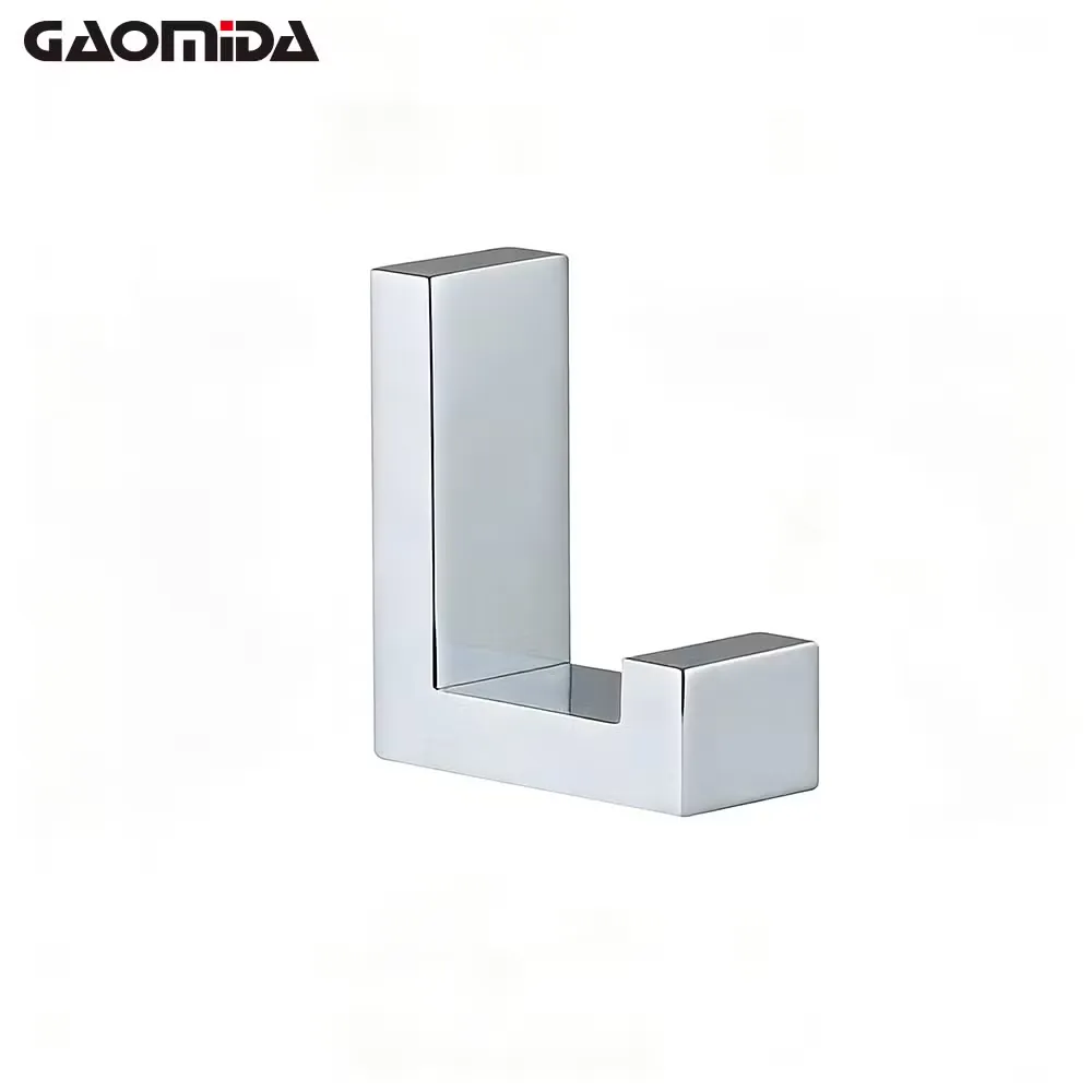 Chrome square robe hook