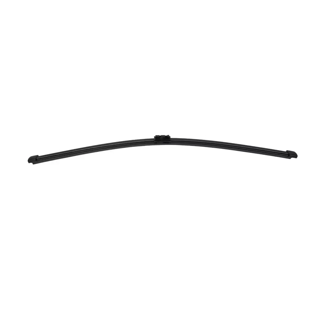 Black rear wiper blade on a white background