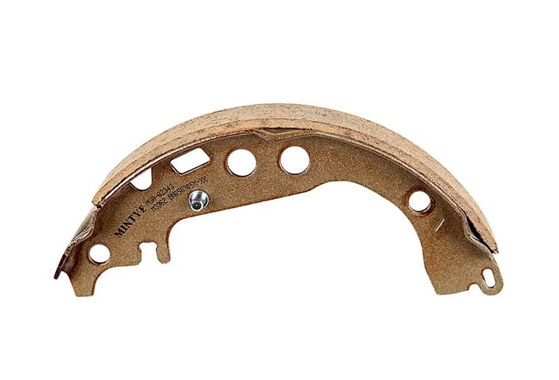 Single curved brake shoe with a friction lining